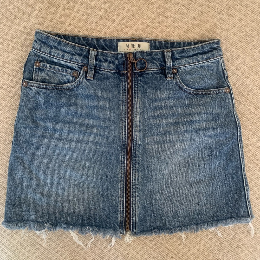 Free People Denim Skirt